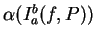 $\alpha(I_a^b(f,P))$