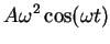 $\displaystyle A\omega^2 \cos(\omega t) \mbox{{}}$