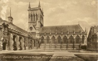 1935 Postcard of St. John's College, Cambridge