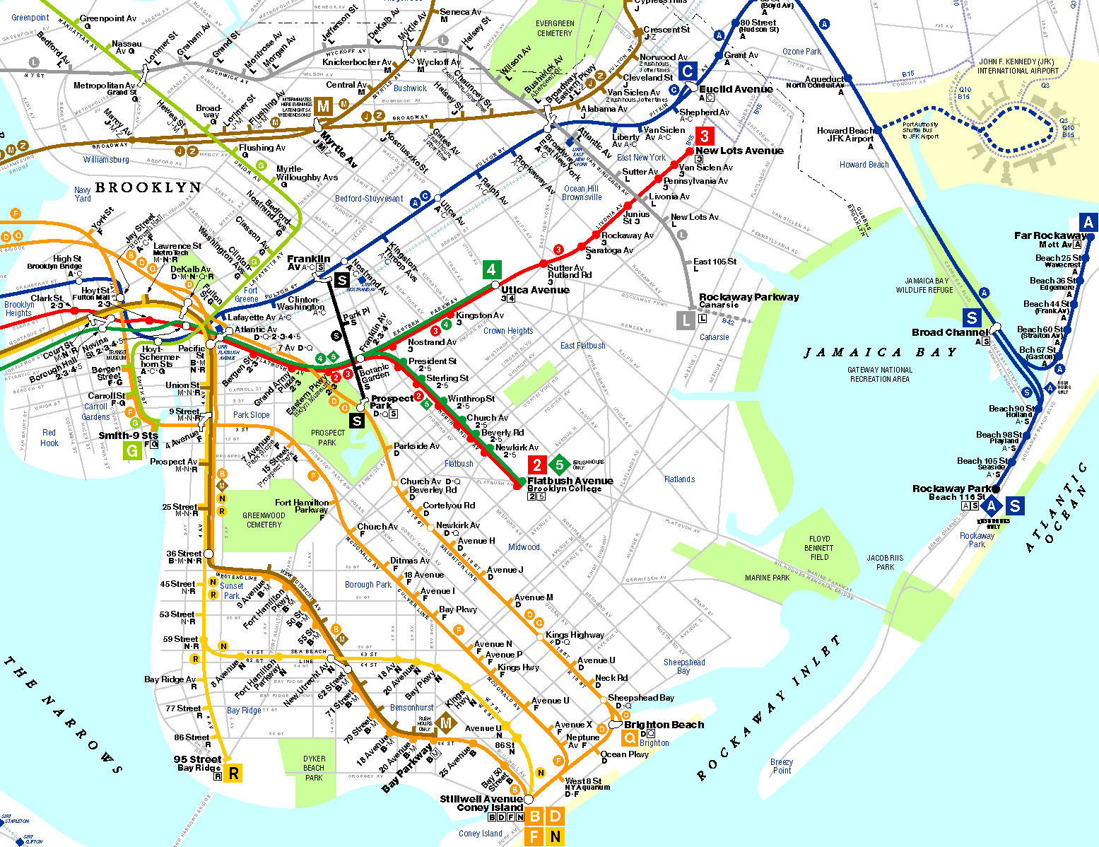 brooklyn subway map