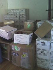 Surrounded By Boxes