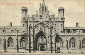 Postcard of St. John's College Gateway