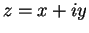 $z=x+iy$