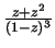 ${z+z^2\over (1-z)^3}$