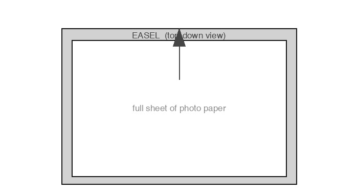 Step 6: Place full sheet of photo paper