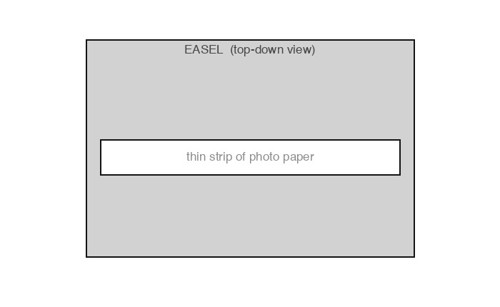Place strip of photo paper