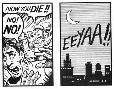 Comics panel transition types