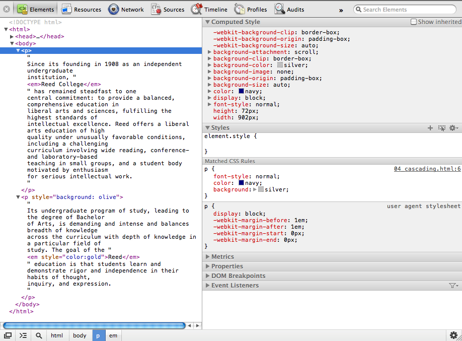 Chrome DevTools screenshot